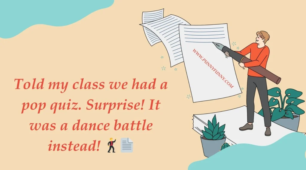 Told my class we had a pop quiz. Surprise! It was a dance battle instead!
