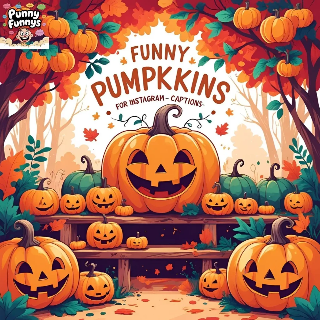 Funny Pumpkin Puns for Instagram Captions 🎃✨