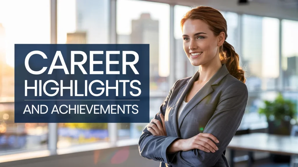 Career Highlights and Achievements