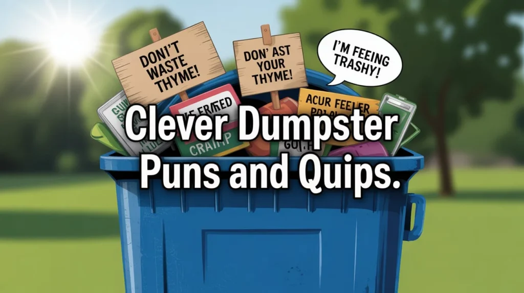 Clever Dumpster Puns and Quips