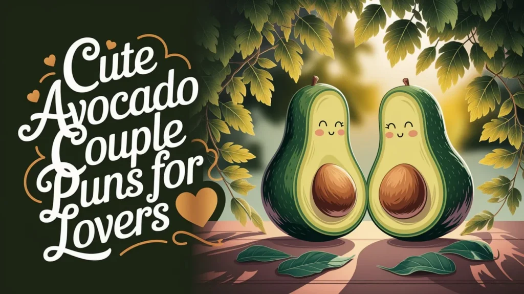 Cute Avocado Couple Puns for Lovers