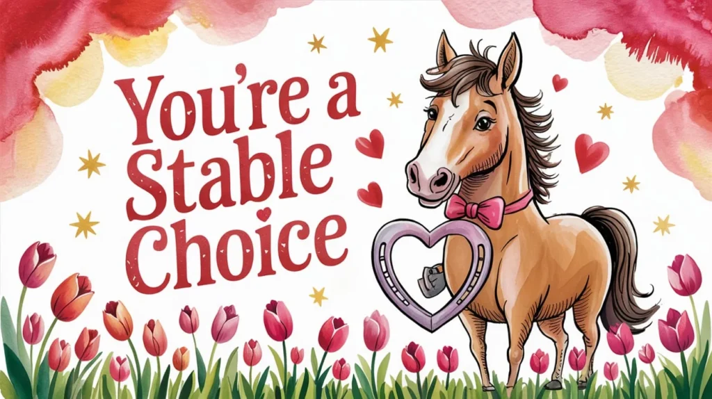 Equestrian-Inspired Puns for Your Valentine Card