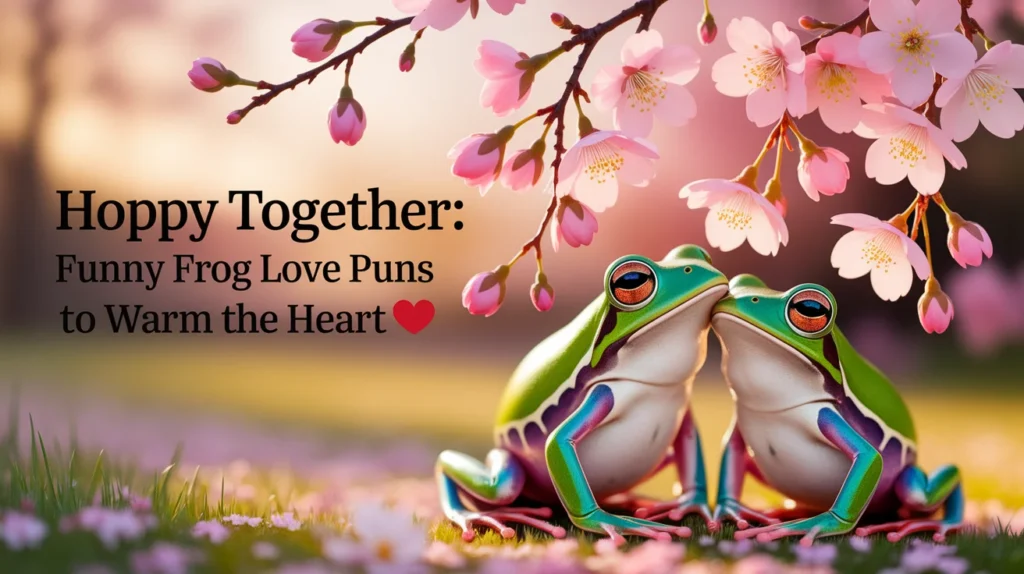 Hoppy Together: Funny Frog Love Puns to Warm the Heart 