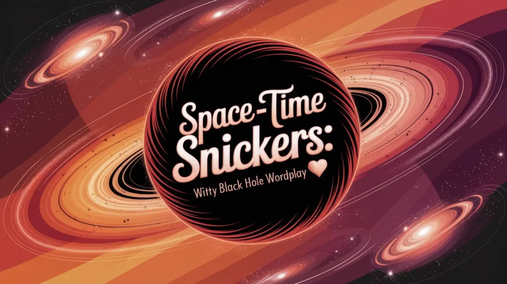 Space-Time Snickers: Witty Black Hole Wordplay