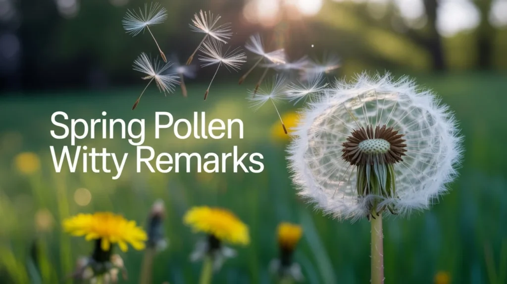 Spring Pollen Witty Remarks