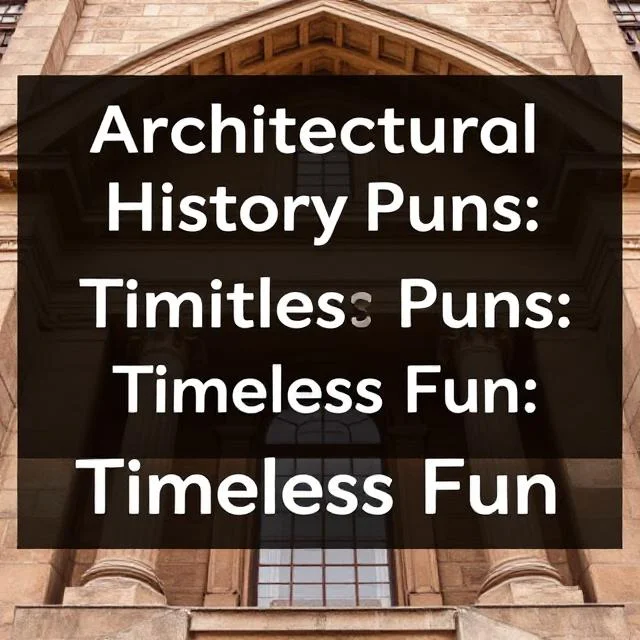 Architectural History Puns: Timeless Fun 