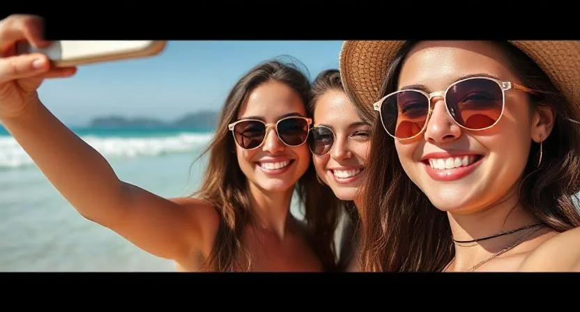 Caption for Beach Selfie and Photo