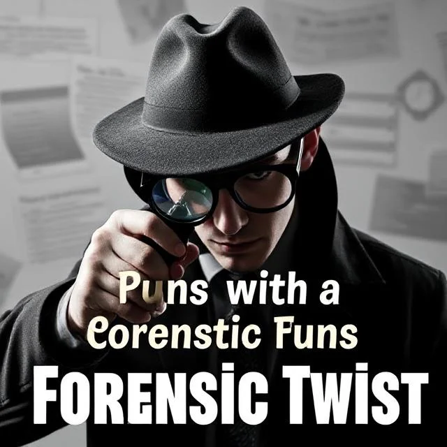 Clever Detective Puns with a Forensic Twist