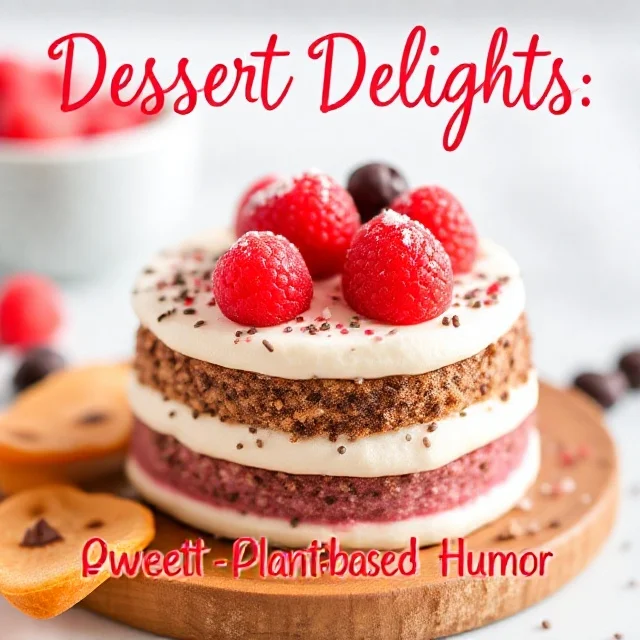 Dessert Delights: Sweet Plant-Based Humor