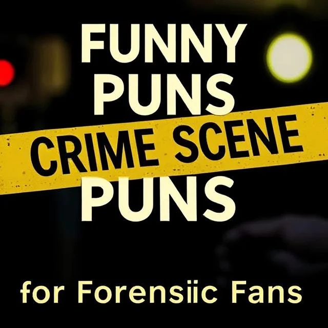 Funny Crime Scene Puns for Forensic Fans