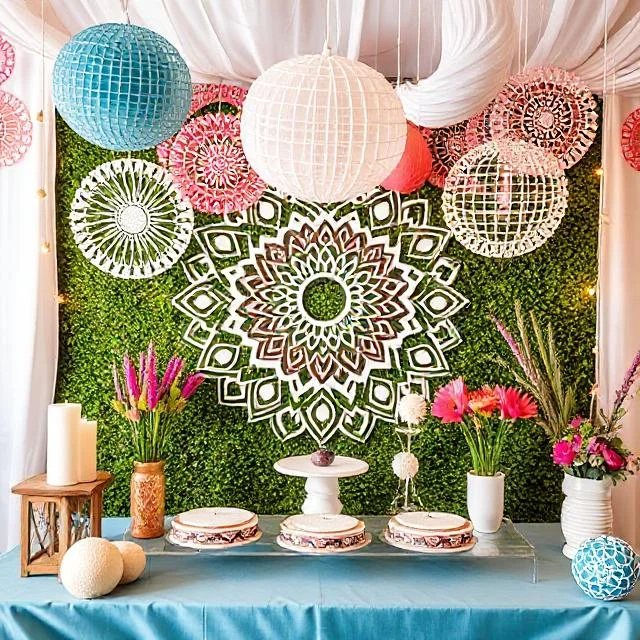 Mandala-Inspired Party Decorations