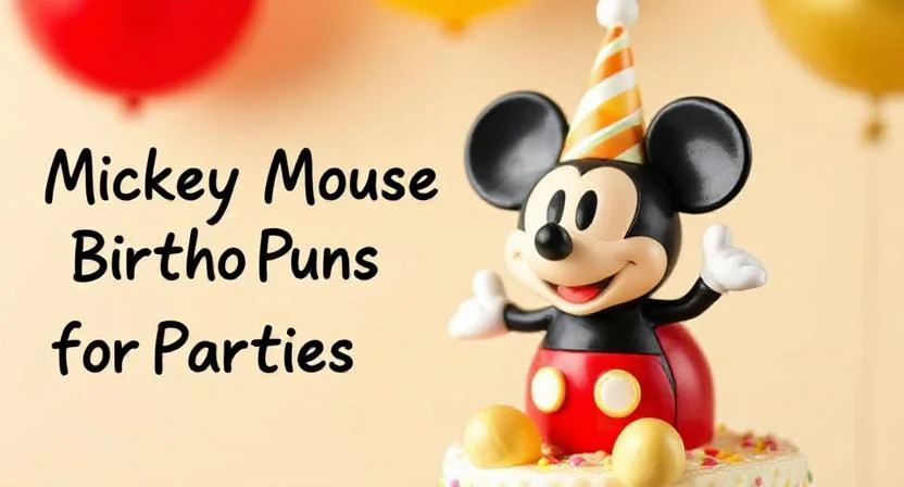 Mickey Mouse Birthday Puns for Parties