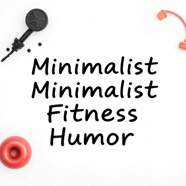 Minimalist Fitness Humor