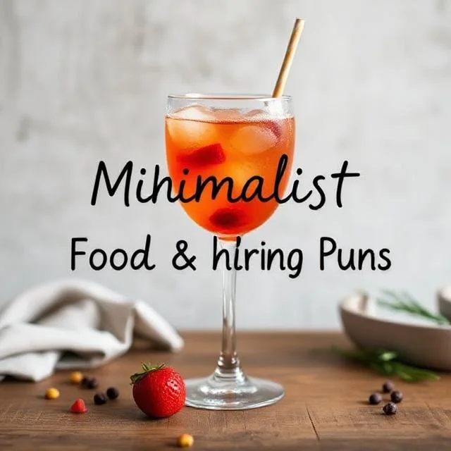  Minimalist Food & Drink Puns