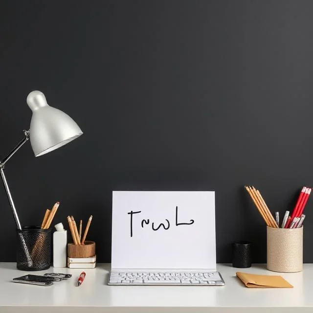 Minimalist Office Supplies Fun