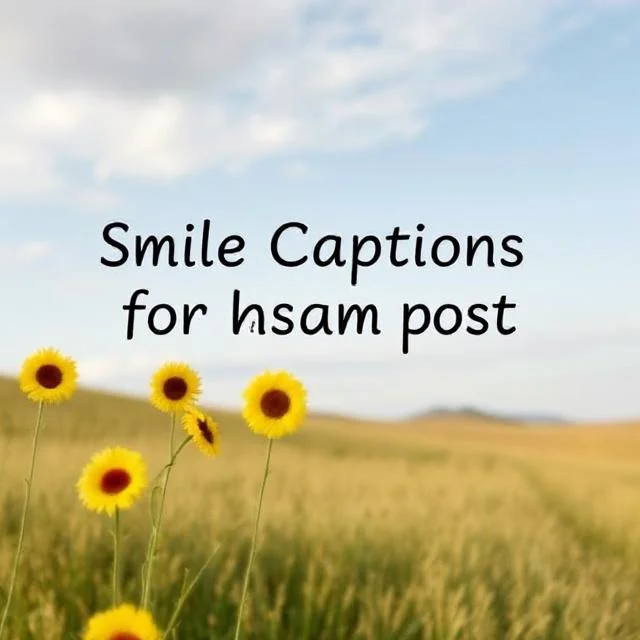 Smile Captions for Instagram Post