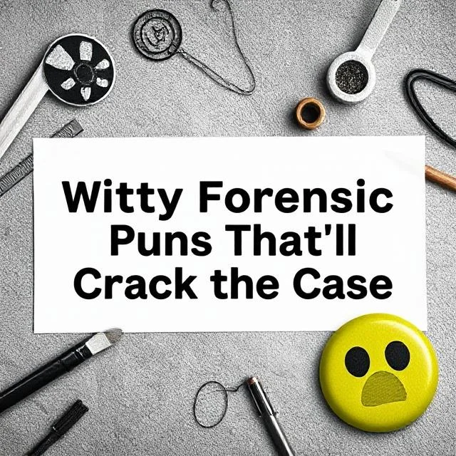 Witty Forensic Puns Thatāll Crack the Case