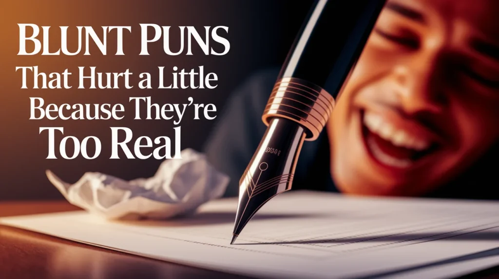 Blunt Puns That Hurt a Little Because They’re Too Real